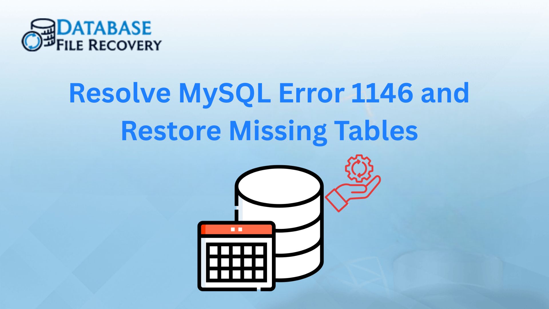 Resolve MySQL Error 1146