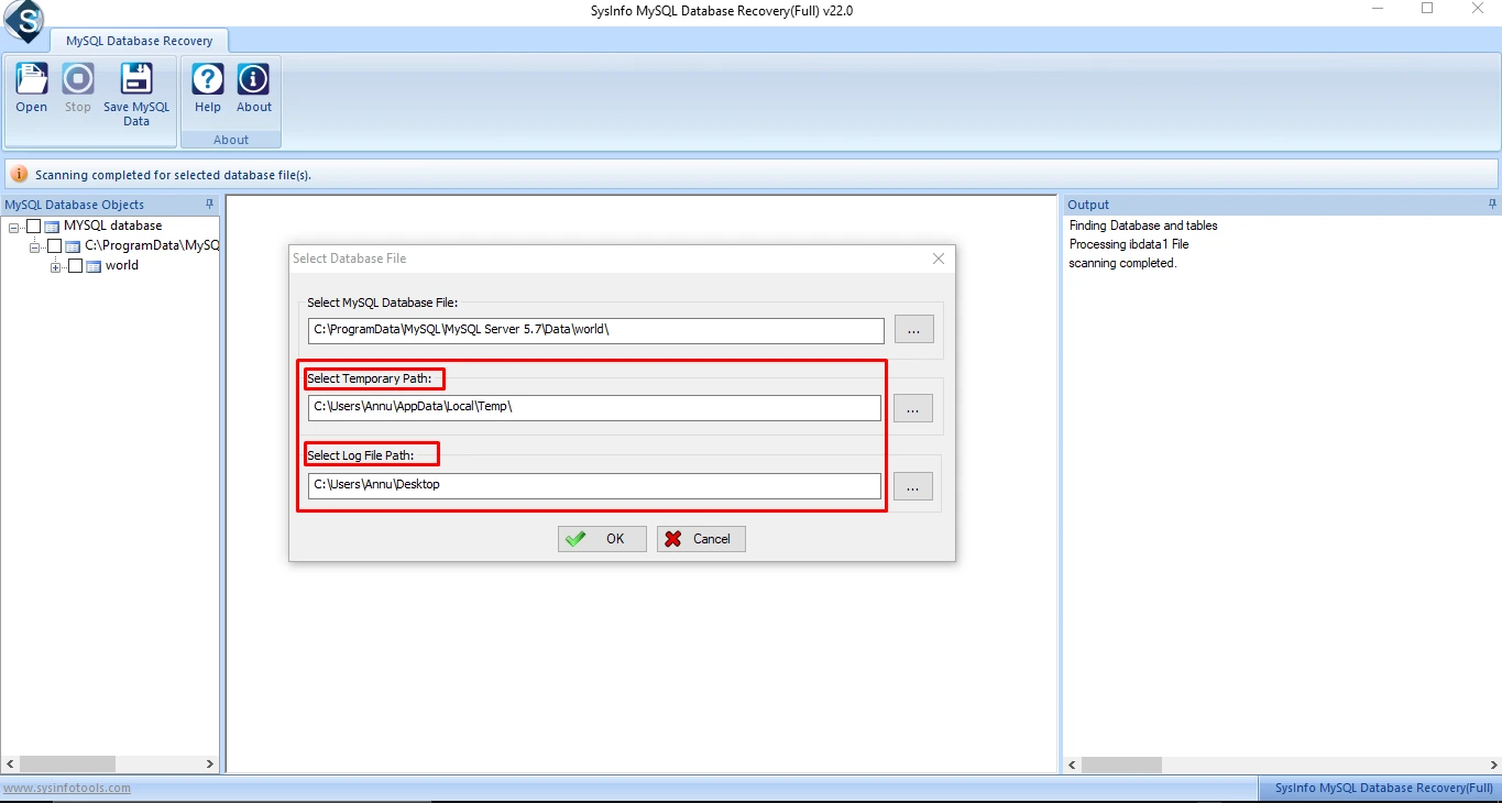 Resolve MySQL Error 1146 step 2