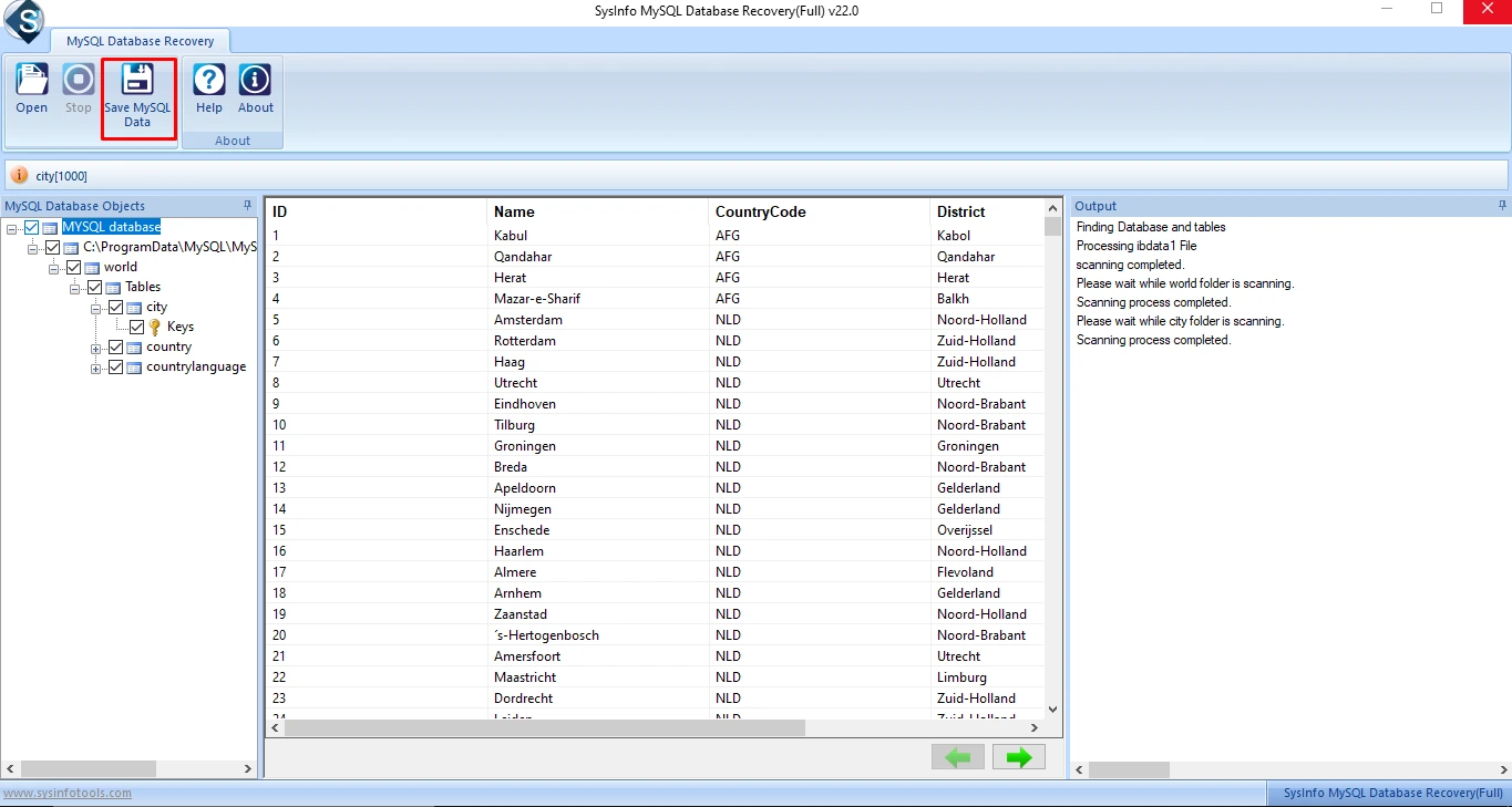 Resolve MySQL Error 1146 step 4