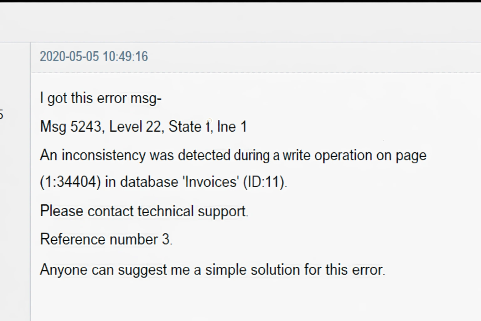 Fix SQL Database Restore Error 5243 Query