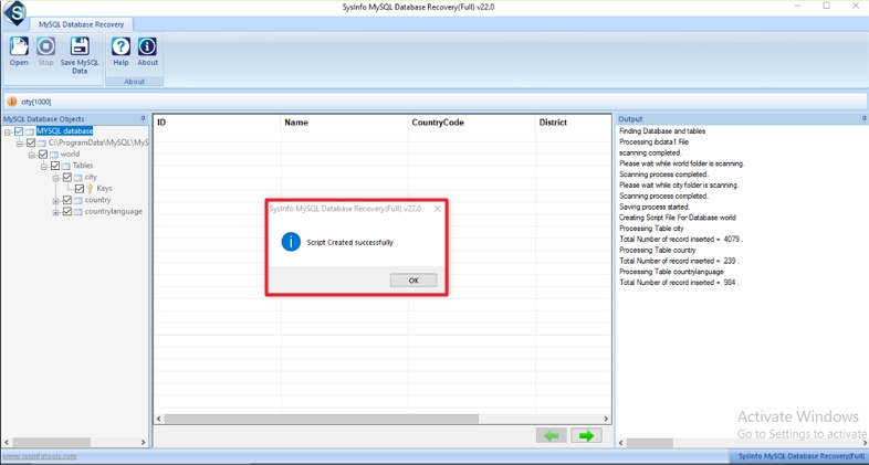 After that, enter the required details and click OK. Once it’s done, click OK again to close.