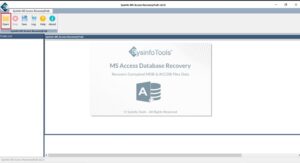 Launch the MS Access Repair Software and tap the Open button.