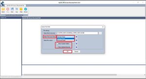 choose recover mode, file version, and other options, and click OK.