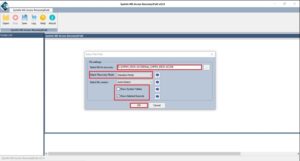 Then, add db file, choose Standard or Advanced fix, other options, and tap OK. 