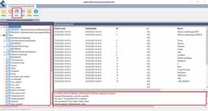 scan and preview the files in the Access DB and click Save. 