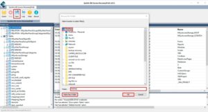 Choose the destination folder, opt to create a new folder, and click OK to fix and save. 
