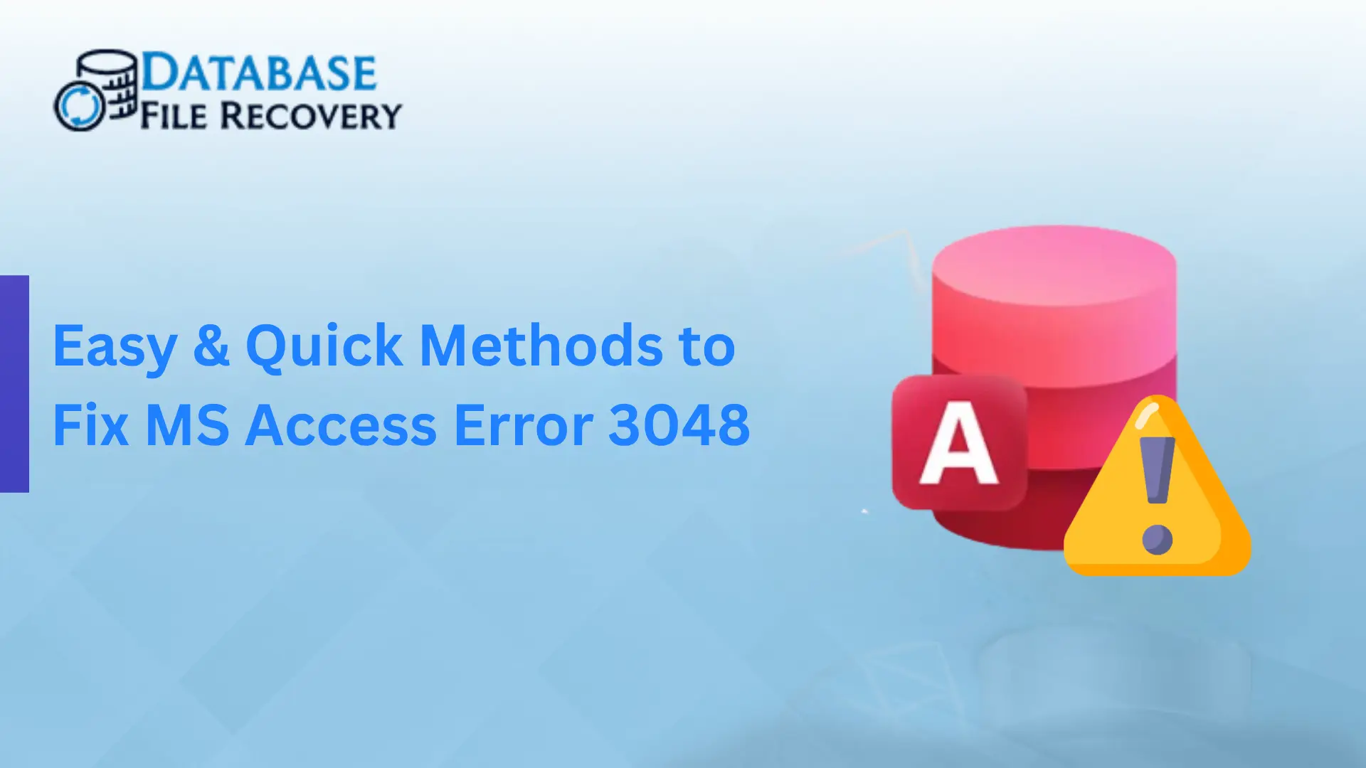 Fix MS Access Error 3048