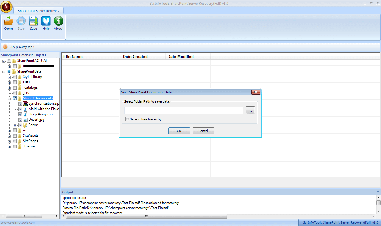 sharepoint database recovery step6