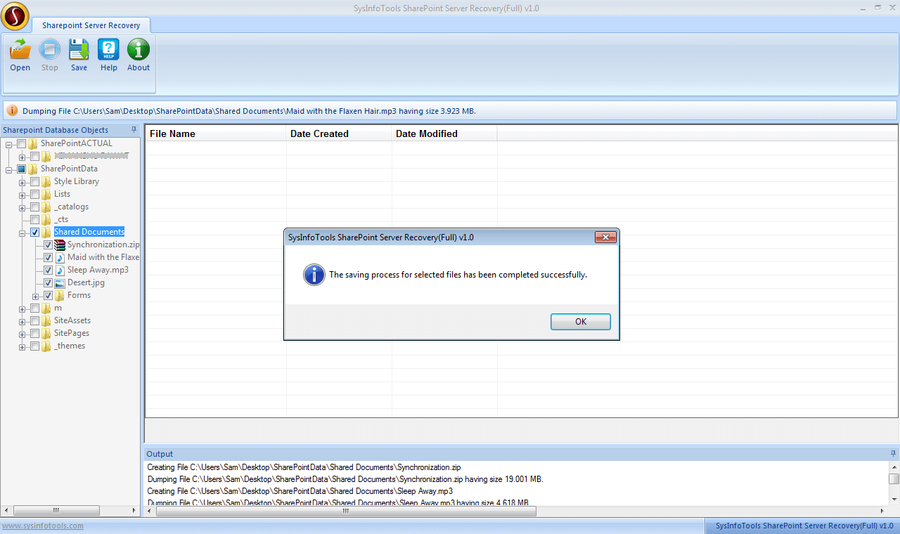 sharepoint database recovery step7