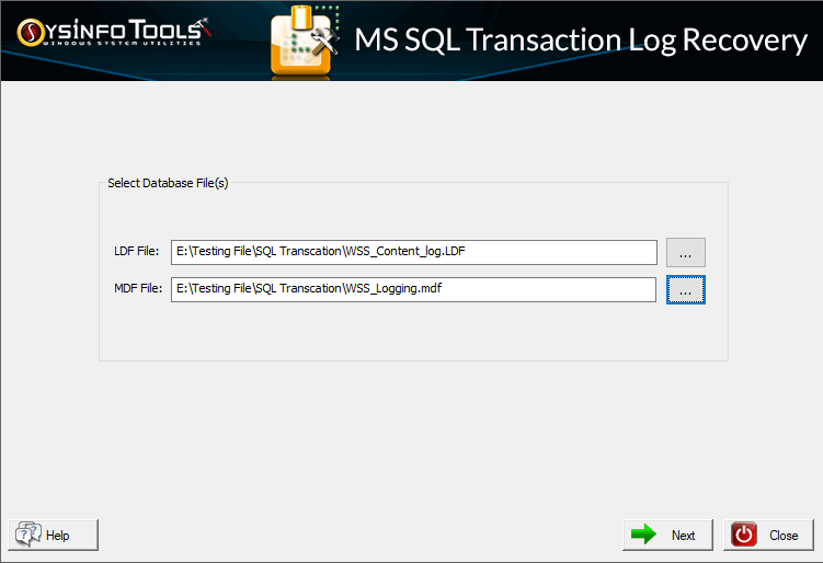 SQL Log Recovery step1